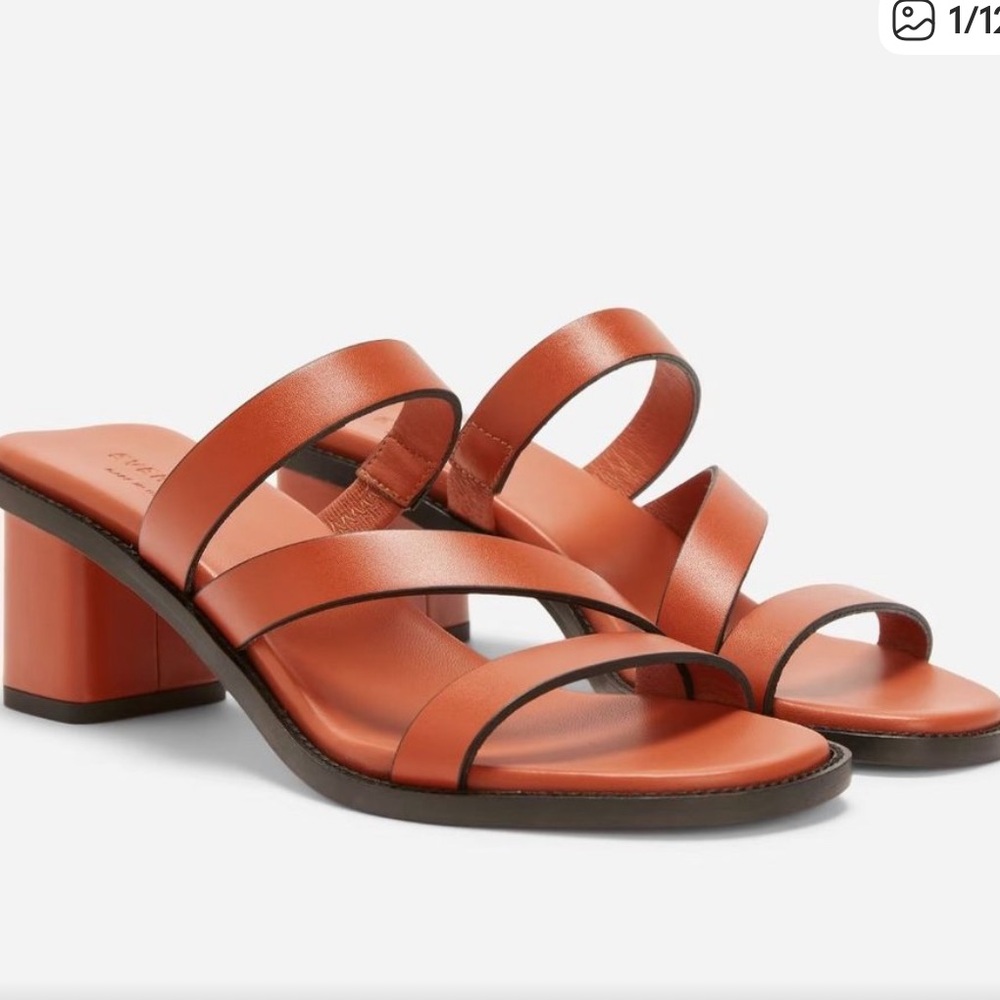 Everlane The Italian Leather Tourist in Adobe Brown Heels